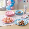 Boots or Bows Gender Reveal Brown Pink Paper Plates Gender