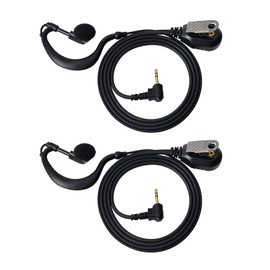 YNIBST 1Pin 2.5mm G Shape Walkie Talkie Earpiece with PTT Mic for Motorola Talkabout Series T605 H2O T200 T260 T600 T800 Two-Way Radio(2 Packs)