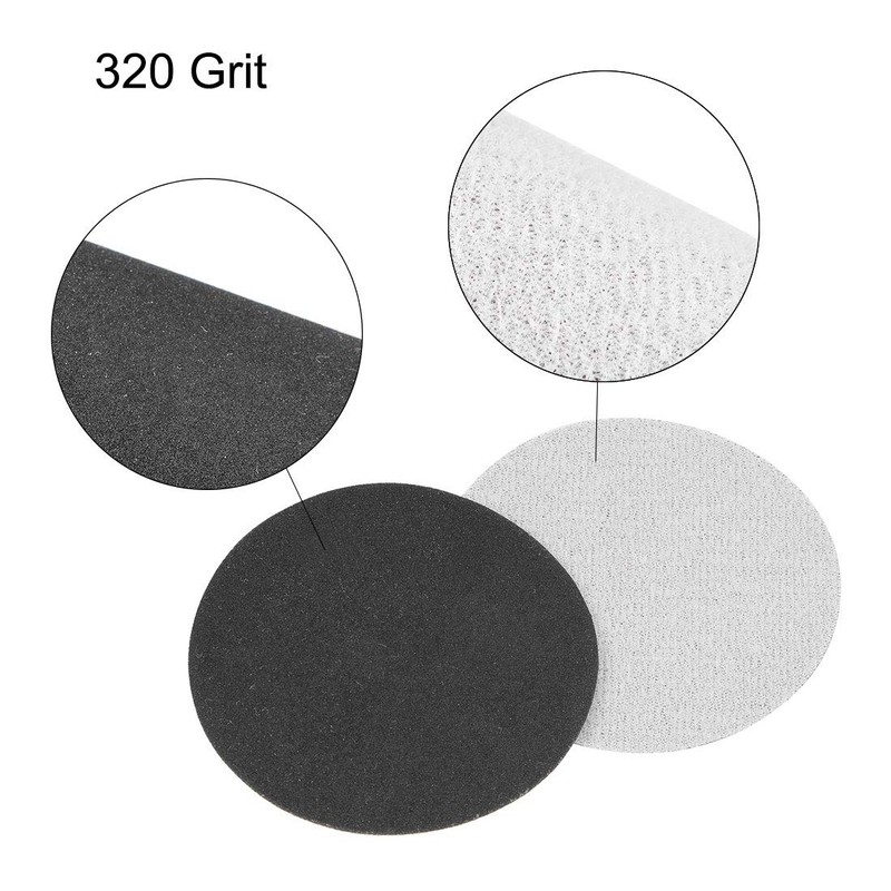 sourcing map 3 Inch Wet Dry Sanding Discs 320 Grit