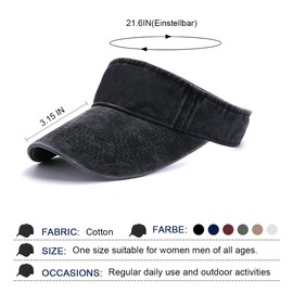 LADES Sun Sports Visor-Golf Beach Visor Cap UV Protection Adjustable Hat for Women