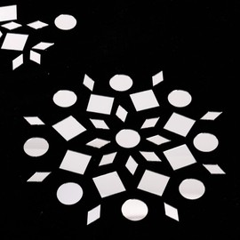 PP OPOUNT 200 PCS Mirror Mosaic Tiles, Triangles/Squares/Rounds/Rhombus Mini Mosaic Mirrors, 1 Inch Mini Glass Mirrors for Crafts, Disco Ball Decor, Indoor Outdoor Decor