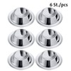 Westmark 6 egg cups, round, stackable, diameter 8.5 cm, stainless