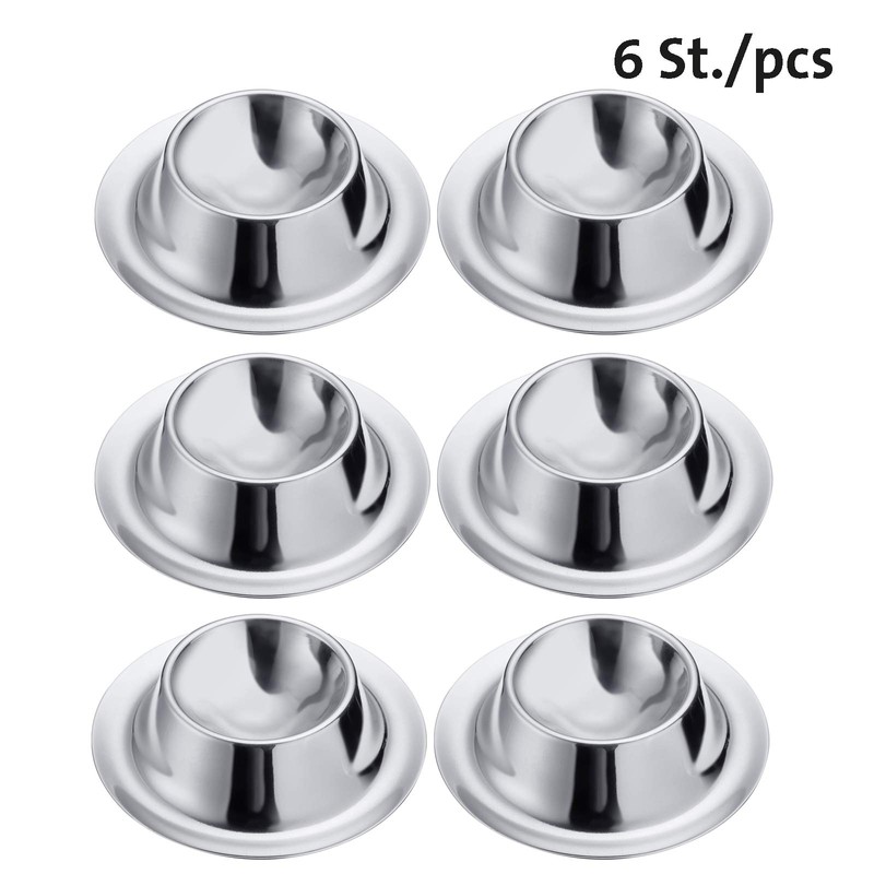 Westmark 6 egg cups, round, stackable, diameter 8.5 cm, stainless