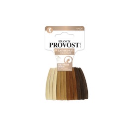 FRANCK PROVOST - Set of 14 Flat Velvet Elastic Bands - No Metal Binding - For All Hair Types - Random Colour