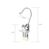 Set of 5 Household Non-marking Stainless Steel Multi Hooks Storage