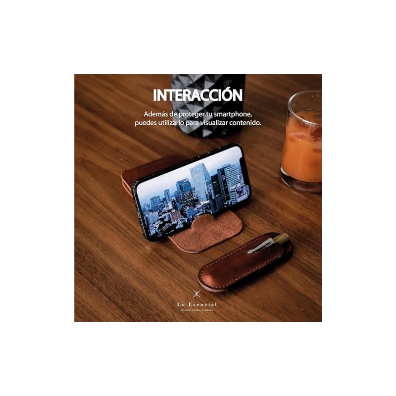 Lo Esencial | Cartera de Piel Genuina para Celular Phone