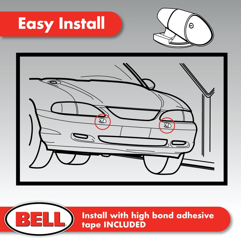 BELL Automotive 22-1-01000-8 Deer Warning Black, Helps Reduce Accidents, Alert