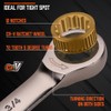 HORUSDY Ratchet Spanner, 12MM Metric Wrench Ratcheting Combination Wrenches 72-Teeth,