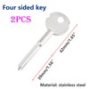 Ctyjia 2 PCS Universal Door Security Rack Bolt Key, Window