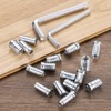 sourcing map 100 Pcs Threaded Insert for Wood, 1/4" -