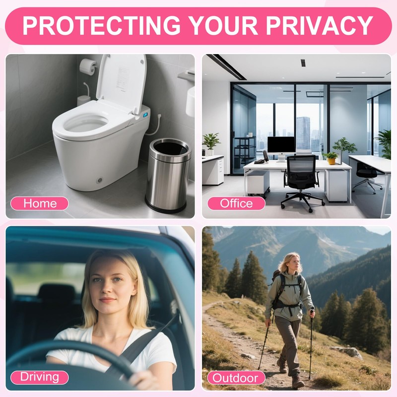 300-Pack Pink Discreet Sanitary Disposal Bags - Waterproof and Leak-Proof.Opaque