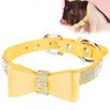 Adjustable Microfiber Double Bowknot Crystal Sparkle Rhinestone Cat Collar Pet