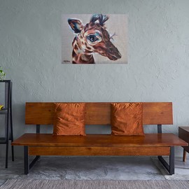 Fine Art Canvas Gertie Canvas Wall Decor by Artist Carol Gillan for Living Room, Bedroom, Bathroom, Kitchen, Office, Bar, Dining & Guest Room - Ready to Hang - 16 in x 12 in