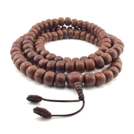 Healing Lama™ Genuine Bodhi Seed Mala. Premium Nepalese 108 Phoenix Seed Beads Prayer Japa Mala Necklace for Meditation. Blessed and Enerzized.