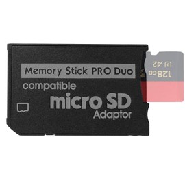 QUMOX Memory Stick Adapter, Micro SD to Memory Stick PRO Duo for PSP, Camera, Handycam