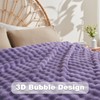 NEWCOSPLAY Throw Blanket for Couch Lavender Super Soft Flannel Fleece
