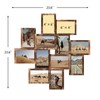 J.M.Deco 12 Opening Collage Picture Frames Wall Decor, 4x6 Collage