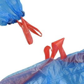 Fiaze 13 Gallon Drawstring Trash Bags, 200 Counts (Blue)