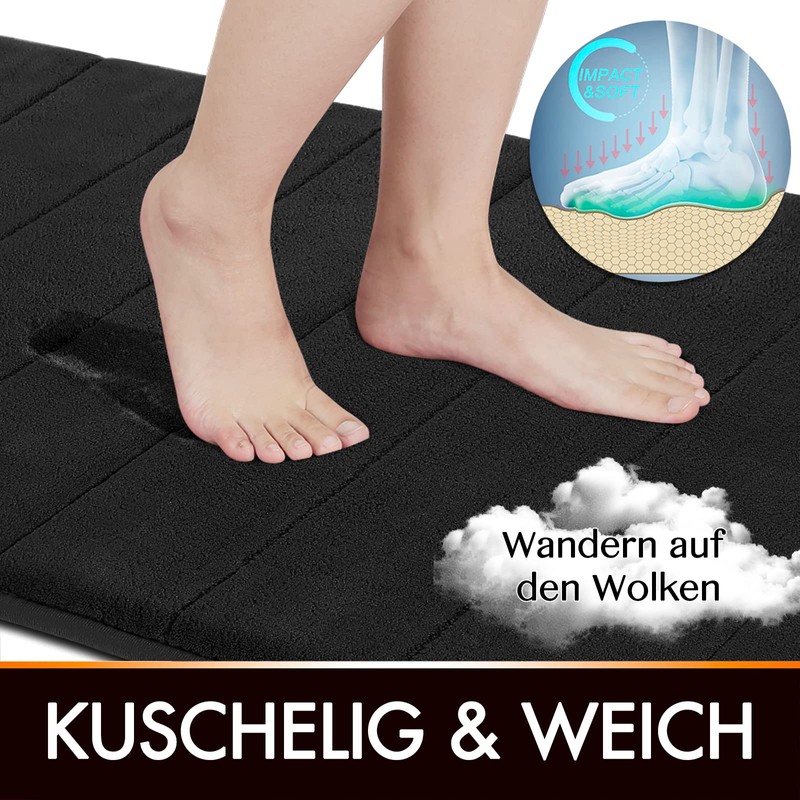 Yimobra Memory Foam Bath Mat, Soft Comfortable, Super Water Absorption,