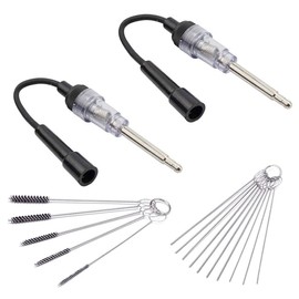 Morange - Probador de encendido de motor de bujías en línea con kit de limpiador de carburador de carburador, herramienta de detección de diagnóstico de armadura de bobina de recogida de 6 a 12 V para