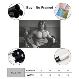 NebulaNova Arnold Schwarzenegger 1 Canvas Poster Bedroom Decor Sports Landscape Office Room Decoration Gift Unframe-Style 12 x 18 Inch (30 x 45 cm)