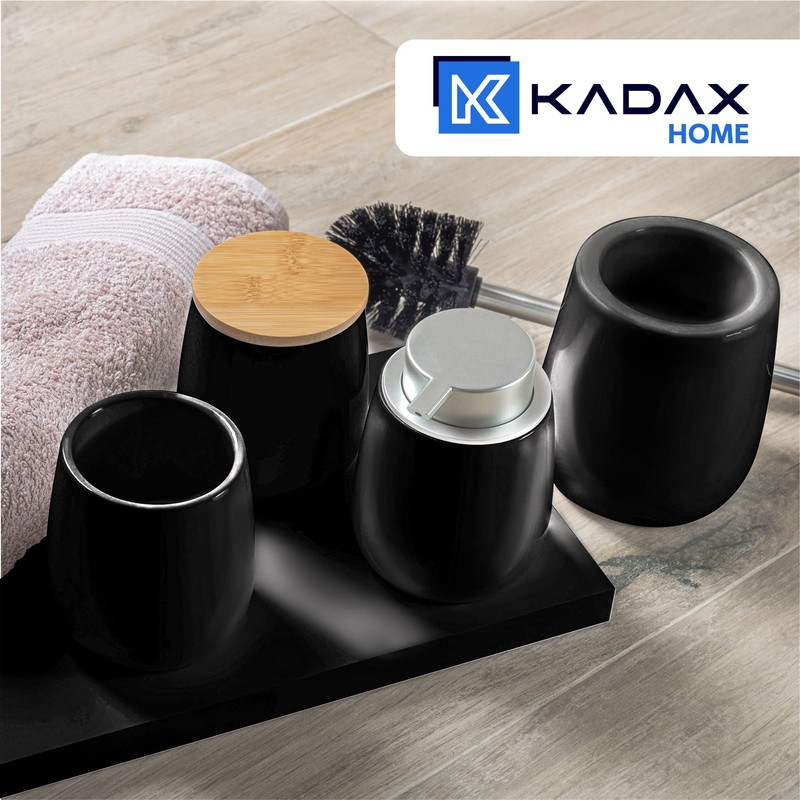 KADAX Cosmetics Tin, Ceramic Storage Tin, Cotton Wool Box with