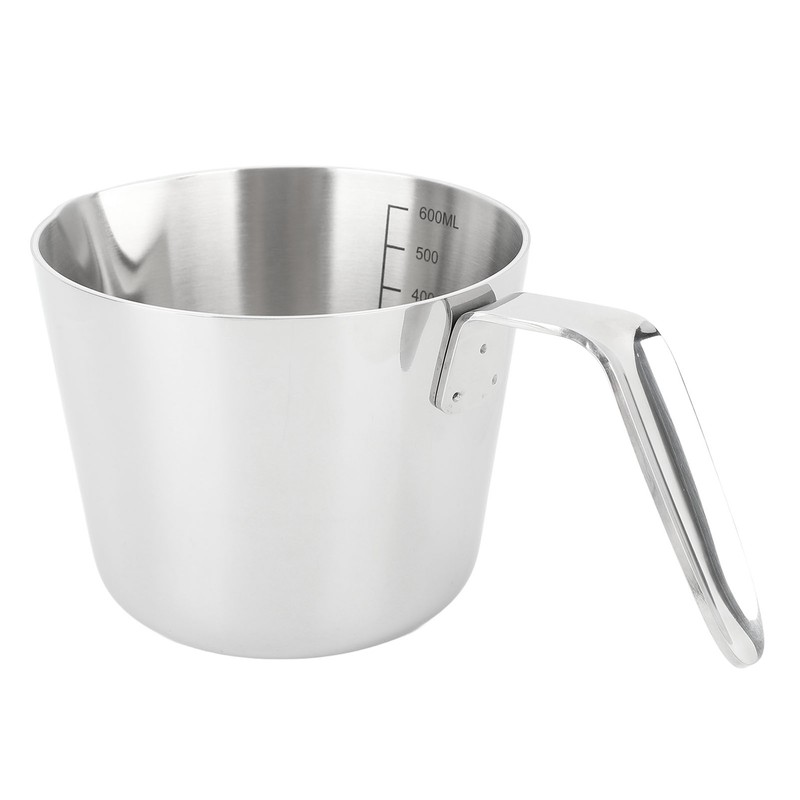 304 Stainless Steel Butter Warmer 600ML Small Saucepan Measuring Cup