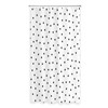 TheBlackSpot Polka Dot Shower Curtain Sets Black and White Small