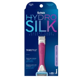 Schick Hydro Silk Schick Hydro Silk TrimStyle Hydrating Razor & Bikini Pubic Trimmer, Includes 1 Razor Refill