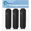 3-Pack BBQ Grill Heat Shield Plate Tent Replacement Parts for