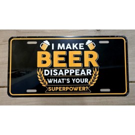 Beer License Plate