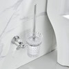 WOLIBEER Crystal Toilet Brush Holder, Chrome Toilet Cup Set with