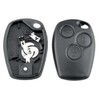 OGGIPRO 3 Button Key Shell without Blade Compatible with Renault