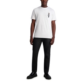 Karl Lagerfeld Paris Men's Casual Waxed Cargo Pant, Black