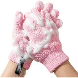 Guantes de ducha exfoliantes 3D – Limpieza profunda y piel suave
