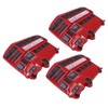 3Pcs Bus Fridge Magnet Red Bus Design Bright Colors Magnetic