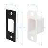 Nuk3y Deadbolt Strike Plate Square Corner 1-1/8"" x 2-3/4"" with