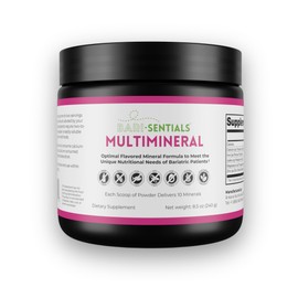 R-Kane Nutritionals Barisentials Bariatric Multimineral Supplement- Post-Bariatric Surgery Support for Gastric Bypass, Sleeve Gastrectomy - Easy-to-Dissolve Mineral Powder- 240g