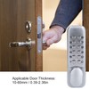 mumisuto Digital Door Lock, Keypad Combination Lock, Chrome Mechanical Code