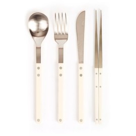 (All-round) Bogen Santier Silver Dinner 4-Piece Set / (올라운드)보겐 쌍띠에 커트러리 실버 디너 4종세트