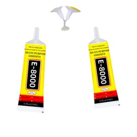 YiJieWZT E-8000 Adhesive Multi-Function Glues,Super Glue Suitable for Phone Screen Repair,Wooden,Jewelery (15ML，2packs)