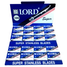 50 cuchillas de afeitar de seguridad de doble filo Lord Super inoxidable