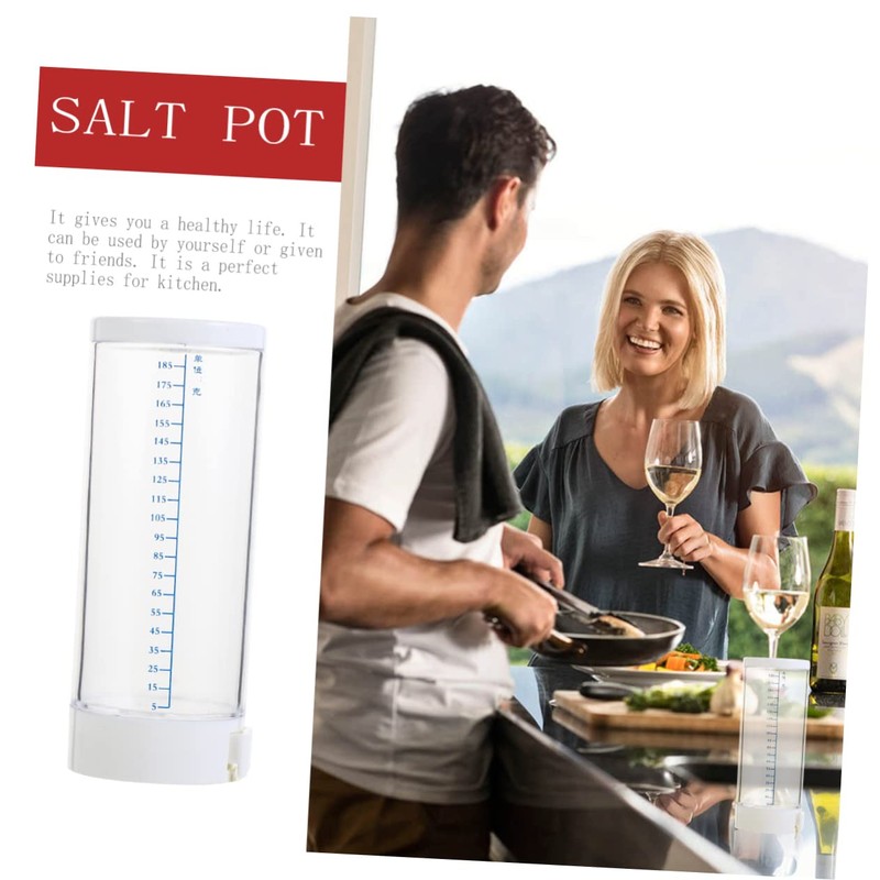 GRIRIW 1 PC Beige Limit Salt Jar Bottle Limit Salt