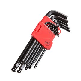 OAAO 13 Piece Hexagonal Wrench Set, Metric Long Hexagonal Wrench with Size Markings and Storage Bracket, Long Ball Head Hexagonal Wrench, Suitable for Vehicle Repair, Furniture Maintenance