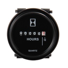 Mechanical Hour Meter Gauge - AIMILAR Professional Engine Hourmeter AC110-250V for Boat Auto ATV UTV Snowmobile Lawn Tractors Generators (AC110-250V)