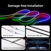 Wireless APP Control Car-Ambient-Lighting-Kit,256 RGB Colors DIY Modes Acrylic Interior