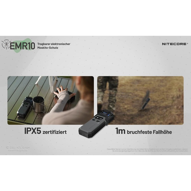 Nitecore 16 Feet Portable Electronic Multipurpose Outdoor Mosquito Repeller, 135