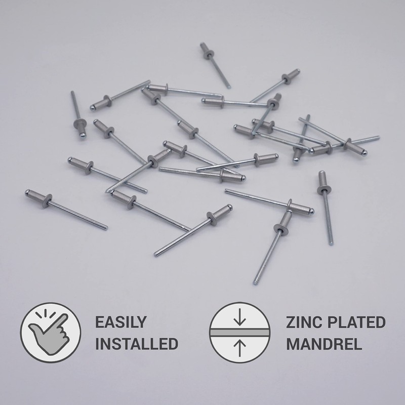 SKIR'CO Pack of 500 Painted Blind Rivets 3.2 x 8