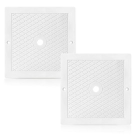 SPX1082E Pool Skimmer Cover 10 Inch - Heavy Duty Plastic Replacement Lid for Inground Pool, Fits Hayward SP082, SP1083, SP1084, SP1085, SP1086 - Precision Fit Square Skimmer Basket Plate, 2PCS, White