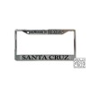 Redwoods to the Ocean Santa Cruz Standard Size Etched License Plate Frame Chrome